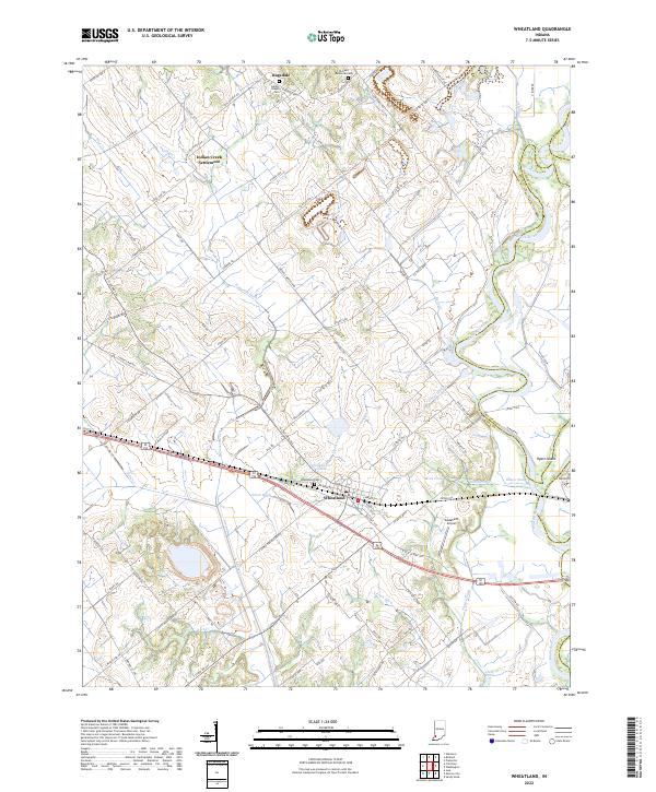 USGS Topographic Map – Wheatland