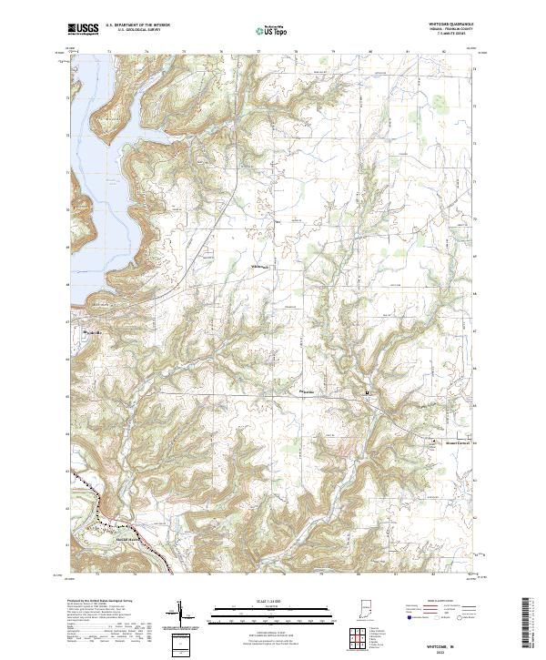 USGS Topographic Map – Whitcomb