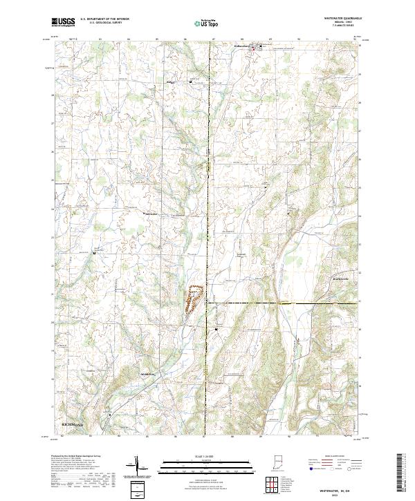 USGS Topographic Map – Whitewater
