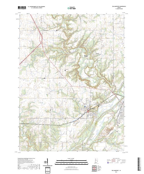 USGS Topographic Map – Williamsport