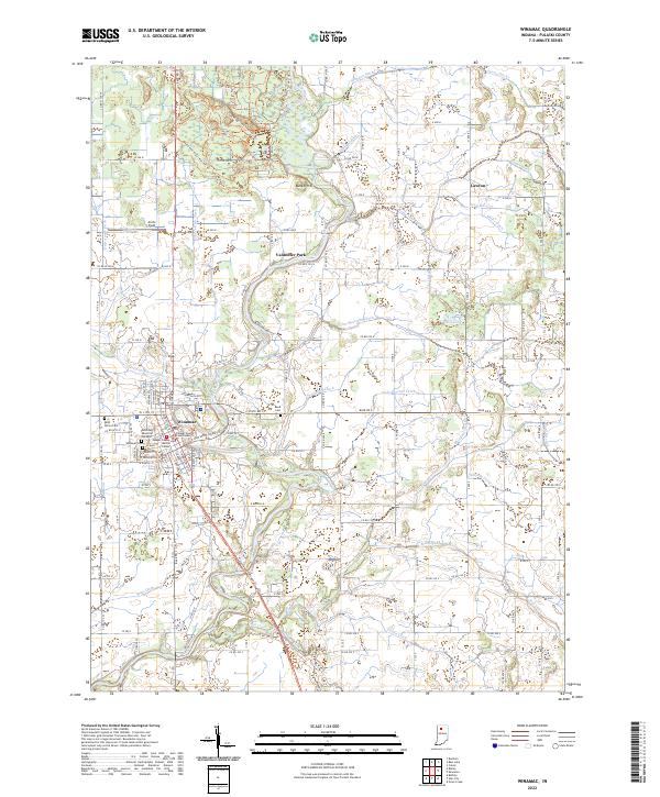USGS Topographic Map – Winamac