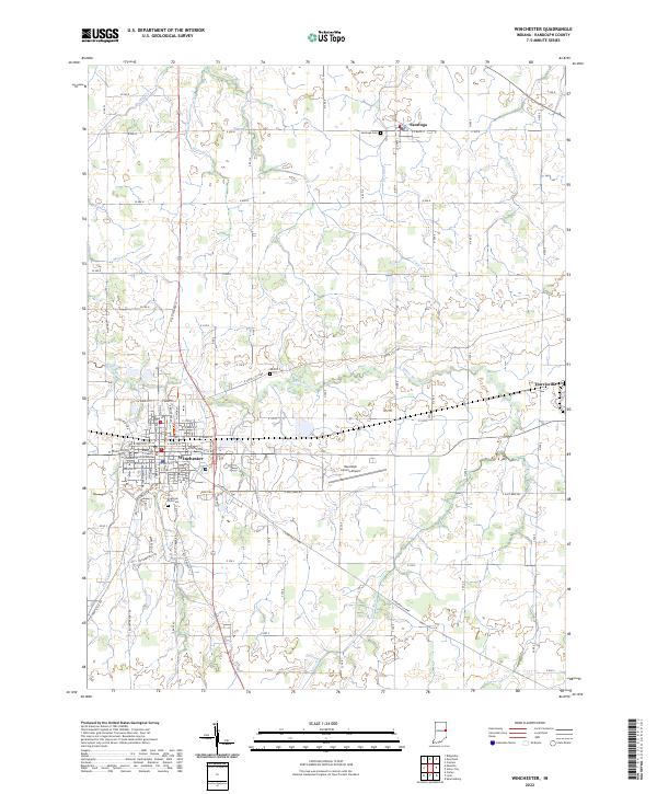 USGS Topographic Map – Winchester
