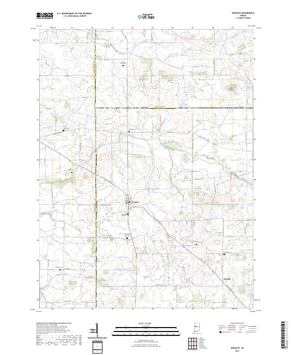 USGS Topographic Map – Wingate