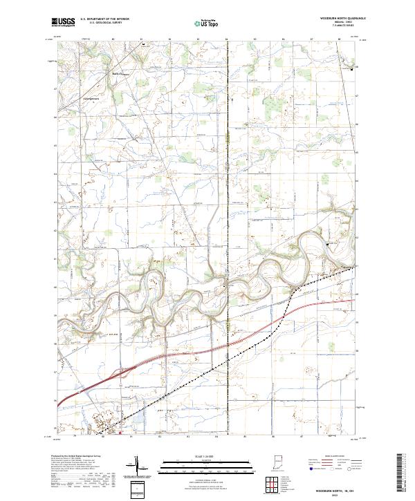 USGS Topographic Map – Woodburn North