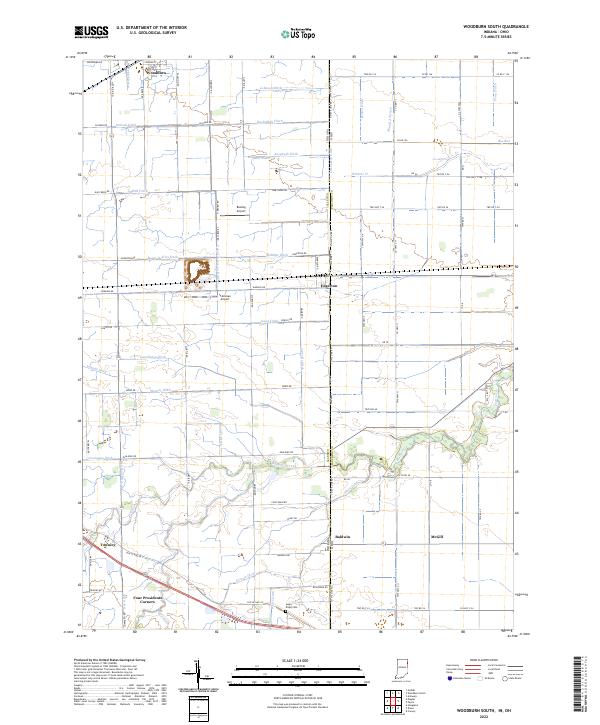 USGS Topographic Map – Woodburn South