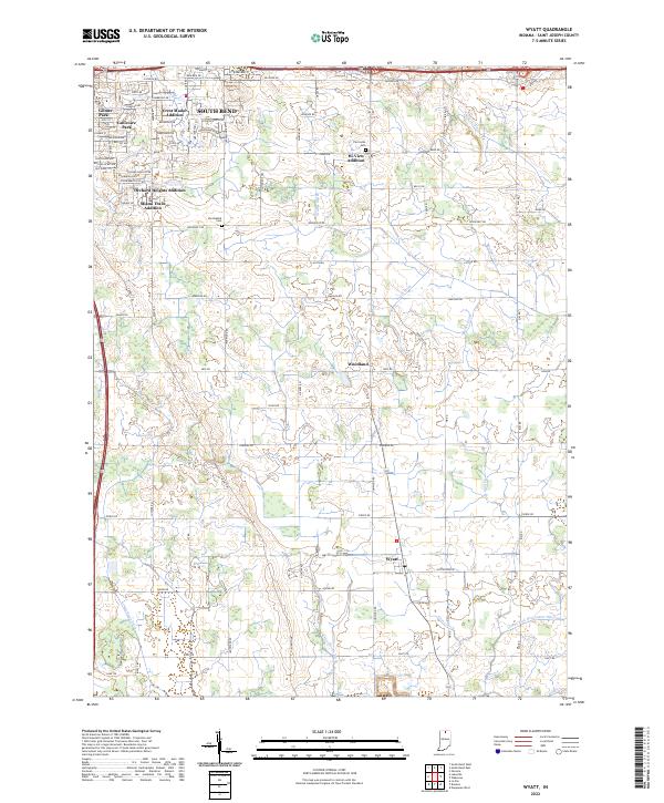 USGS Topographic Map – Wyatt