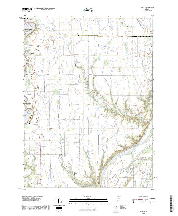 USGS Topographic Map – Yeoman