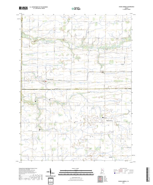 USGS Topographic Map – Young America