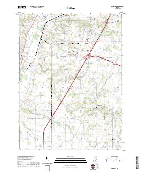 USGS Topographic Map – Zanesville