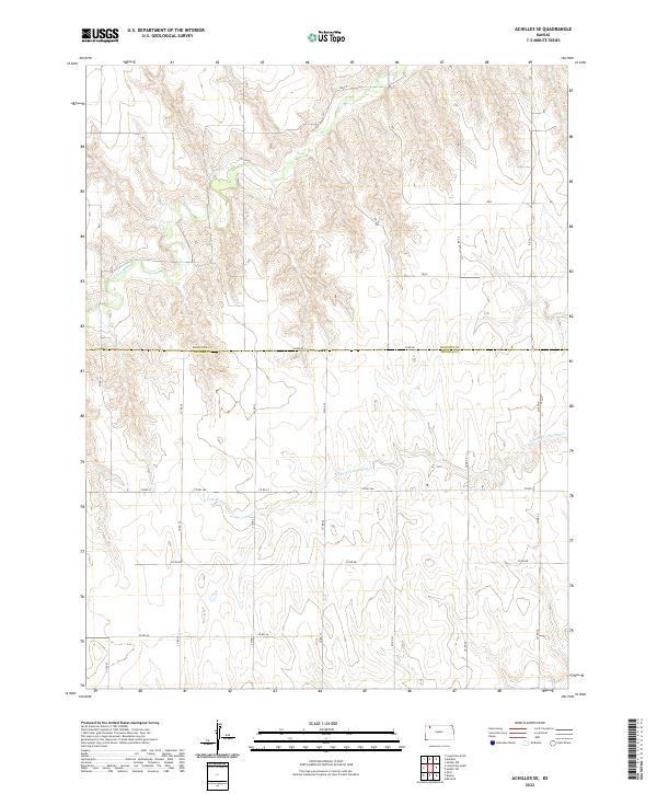 USGS Topographic Map – Achilles SE