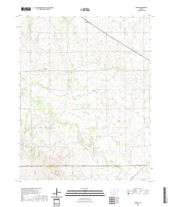 USGS Topographic Map – Adams