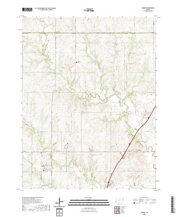 USGS Topographic Map – Admire