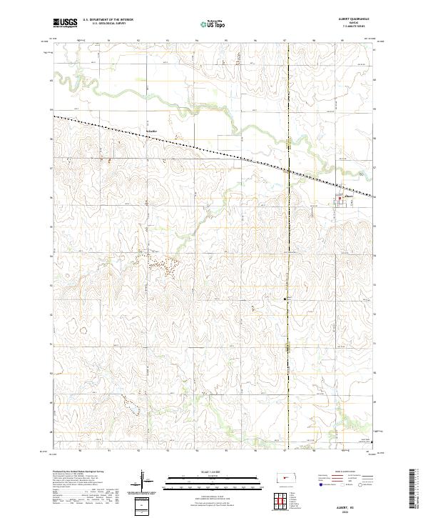 USGS Topographic Map – Albert