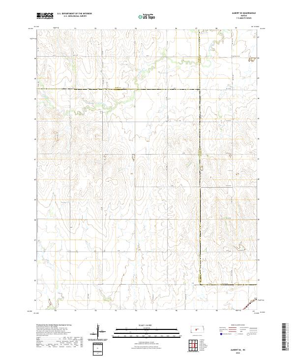 USGS Topographic Map – Albert SE
