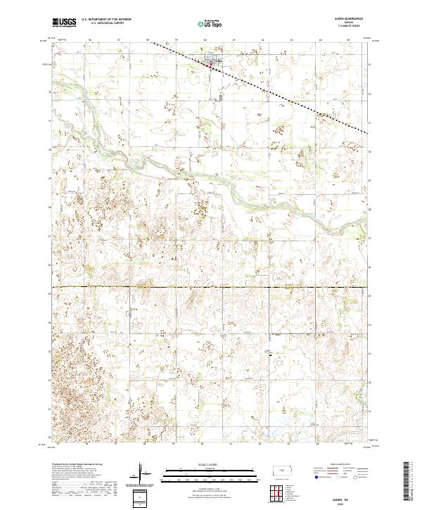 USGS Topographic Map – Alden