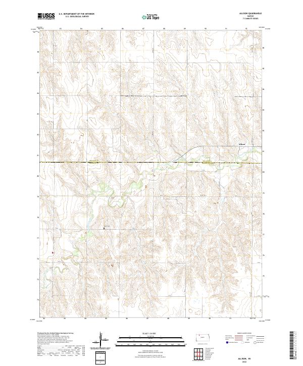 USGS Topographic Map – Allison