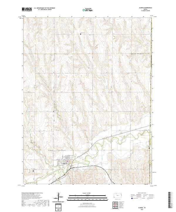 USGS Topographic Map – Almena