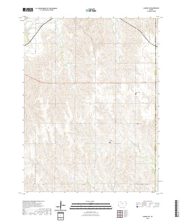 USGS Topographic Map – Almena SW