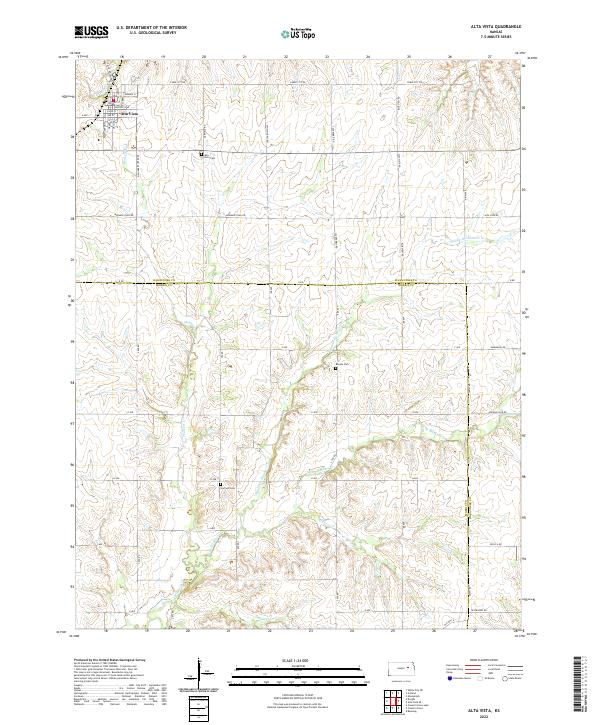 USGS Topographic Map – Alta Vista