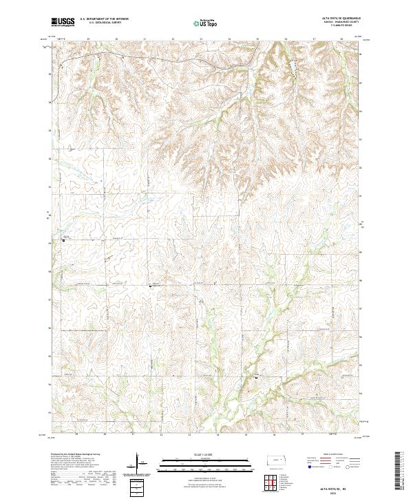 USGS Topographic Map – Alta Vista SE