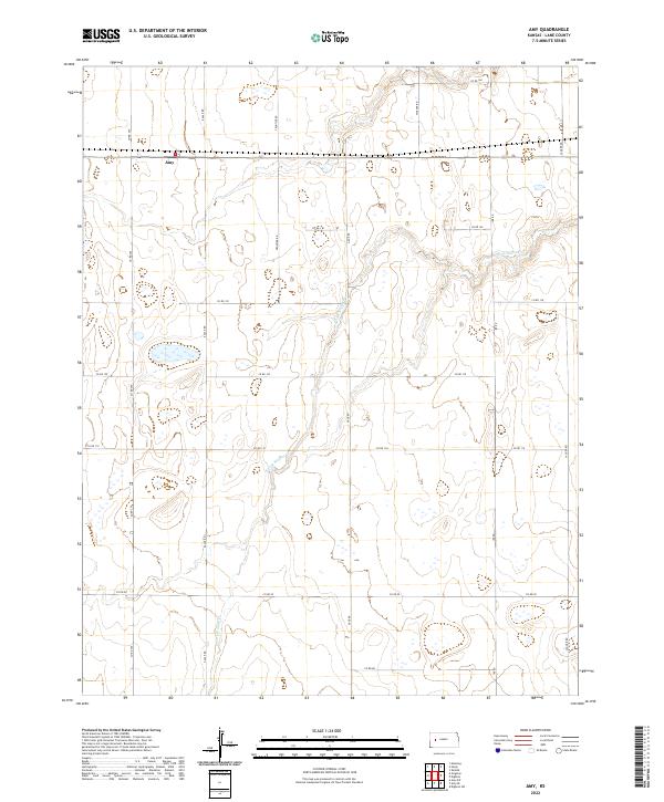 USGS Topographic Map – Amy