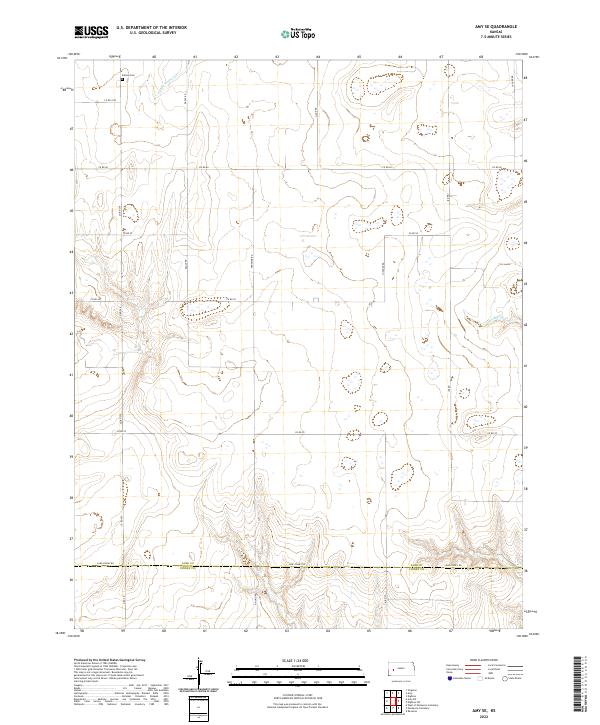 2022 Map of Amy SE, 2022 Print