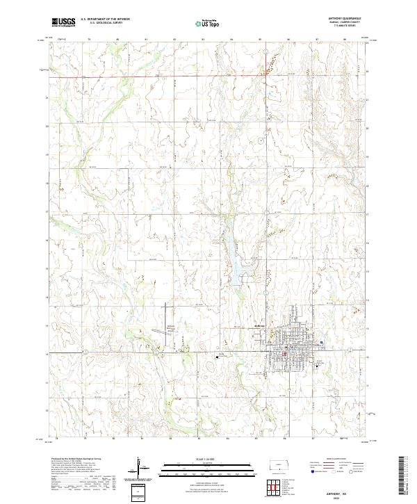 USGS Topographic Map – Anthony