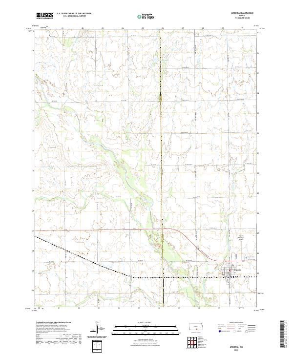 USGS Topographic Map – Argonia