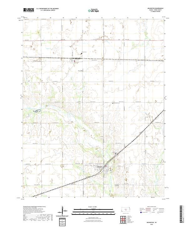 USGS Topographic Map – Arlington
