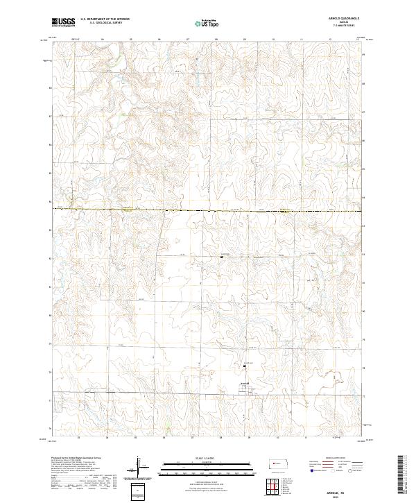 USGS Topographic Map – Arnold