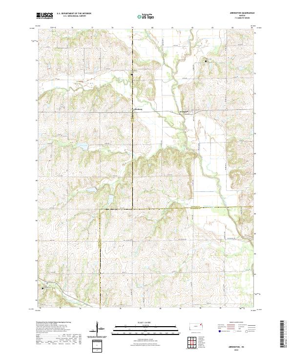 USGS Topographic Map – Arrington