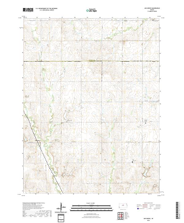 USGS Topographic Map – Ash Grove