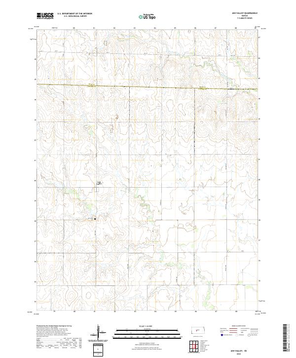 USGS Topographic Map – Ash Valley