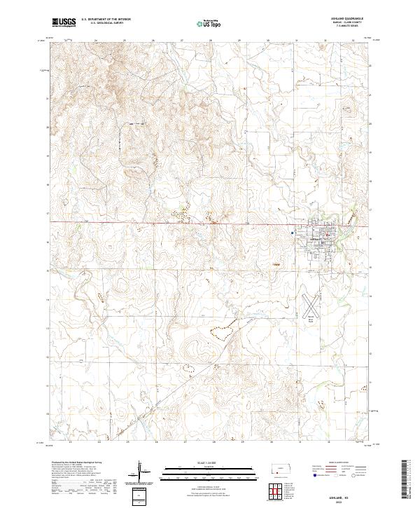 USGS Topographic Map – Ashland