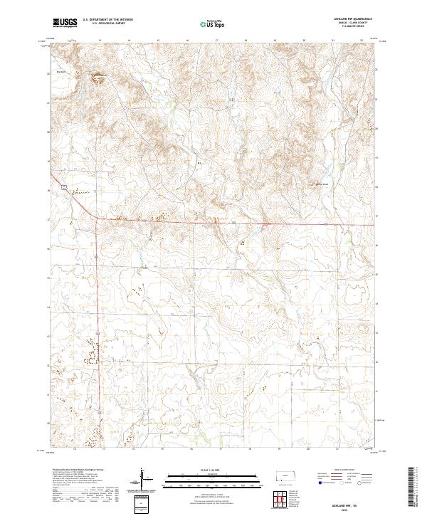 USGS Topographic Map – Ashland NW
