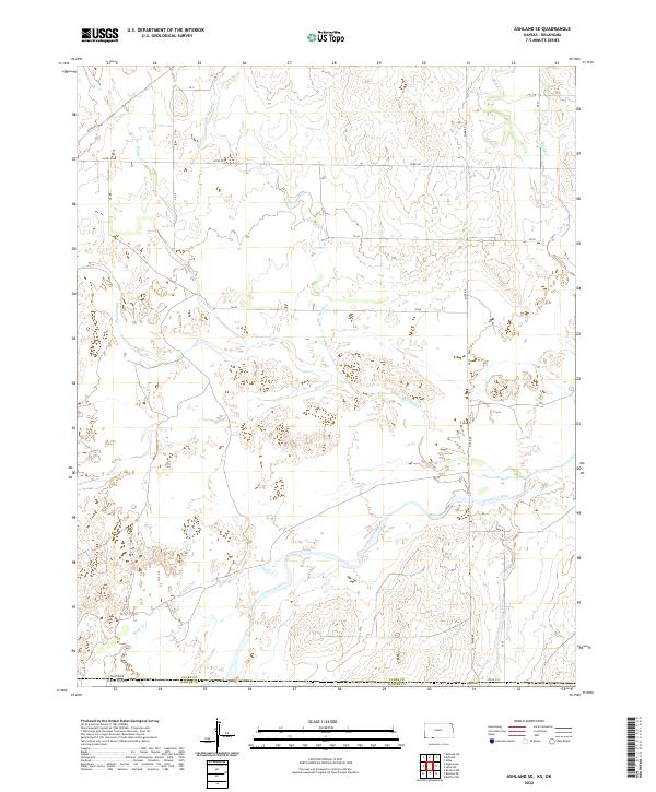USGS Topographic Map – Ashland SE