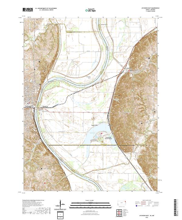 USGS Topographic Map – Atchison East