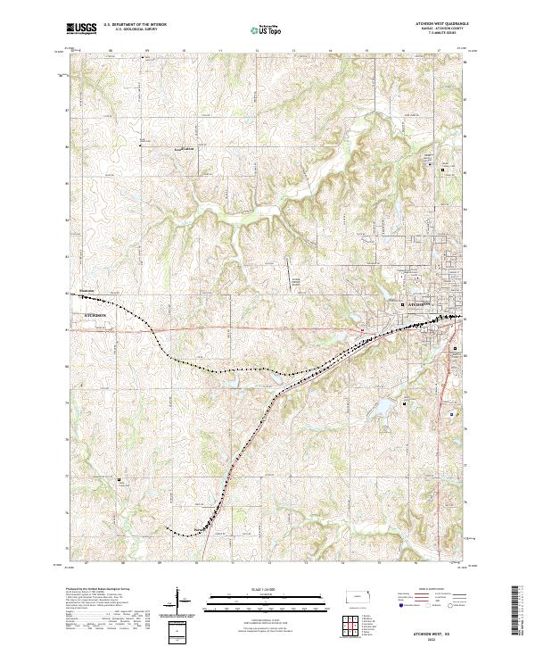 USGS Topographic Map – Atchison West