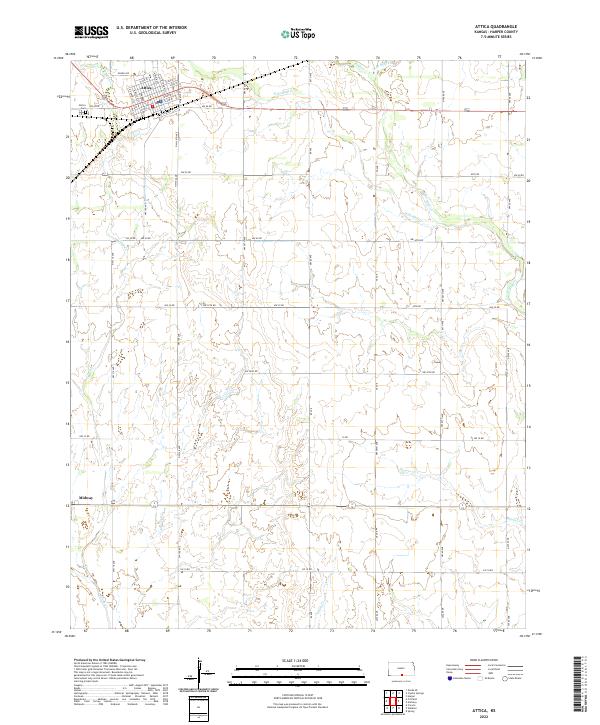 USGS Topographic Map – Attica