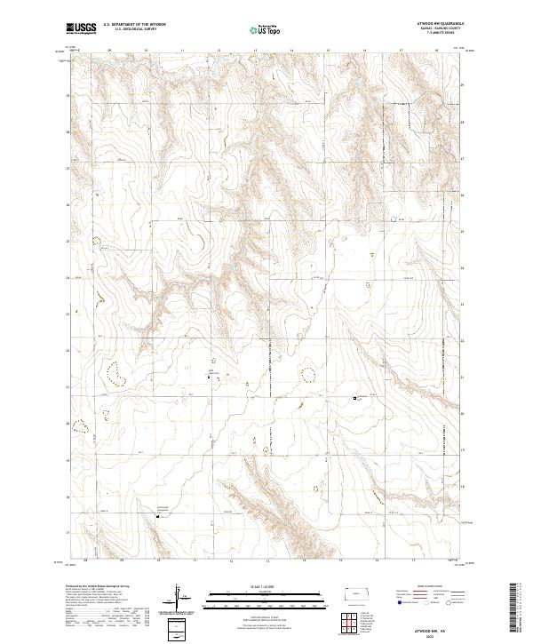 2022 Map of Atwood NW, 2022 Print