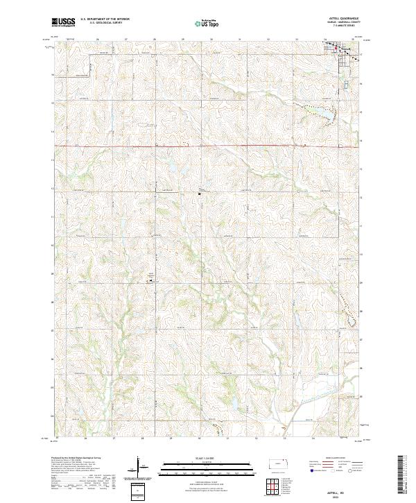USGS Topographic Map – Axtell