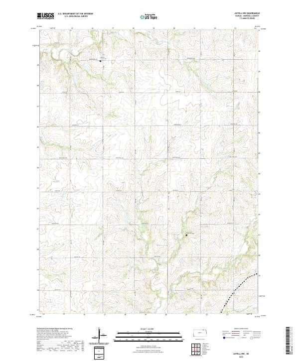 USGS Topographic Map – Axtell NW