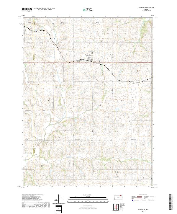 USGS Topographic Map – Baileyville