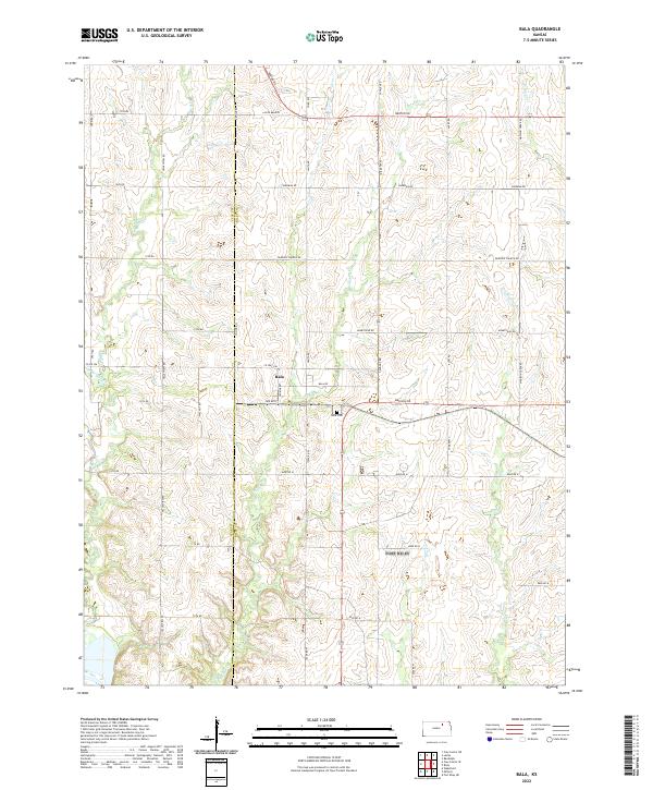 USGS Topographic Map – Bala
