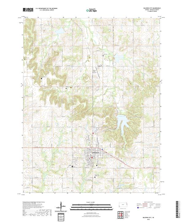 USGS Topographic Map – Baldwin City