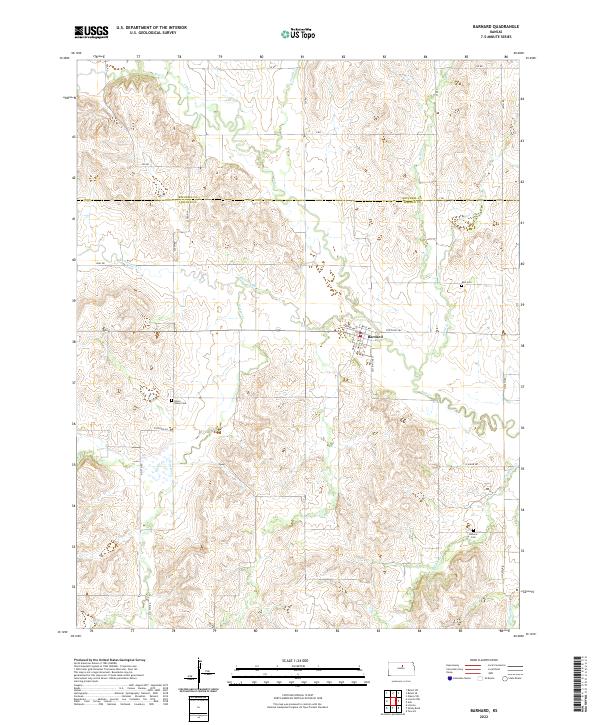 USGS Topographic Map – Barnard