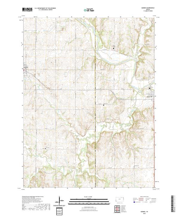 USGS Topographic Map – Barnes