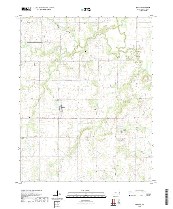 USGS Topographic Map – Bartlett