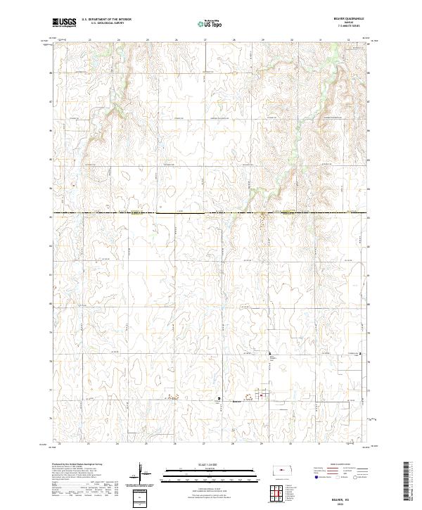 USGS Topographic Map – Beaver