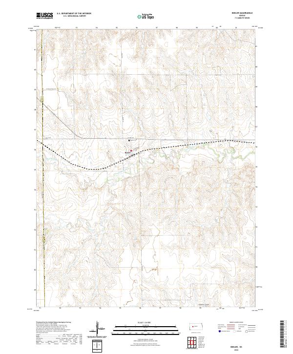 USGS Topographic Map – Beeler